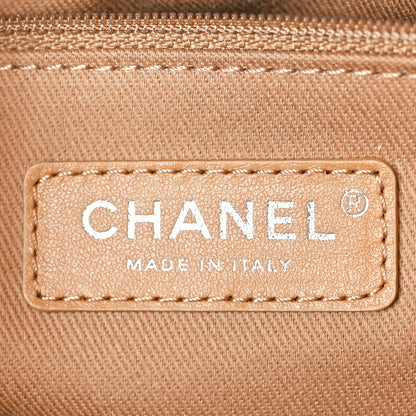 Chanel Denim Deauville Bowling Bag Beige 6 of 10