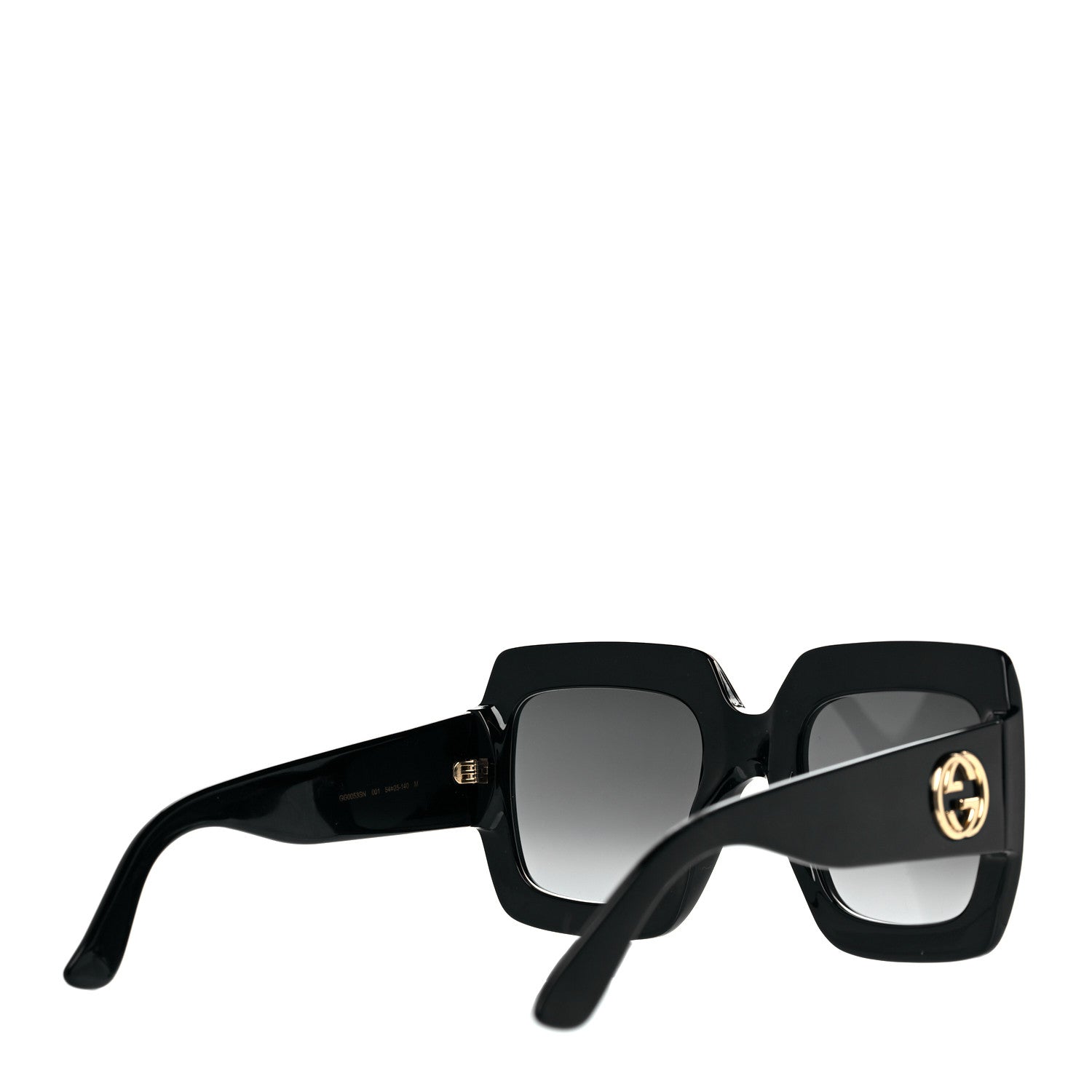 Gucci Acetate Square Frame Sunglasses GG0053S Black 3 of 6