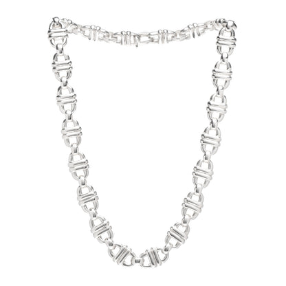 Hermes Sterling Silver Double Chaine D'Ancre Necklace 3 of 4
