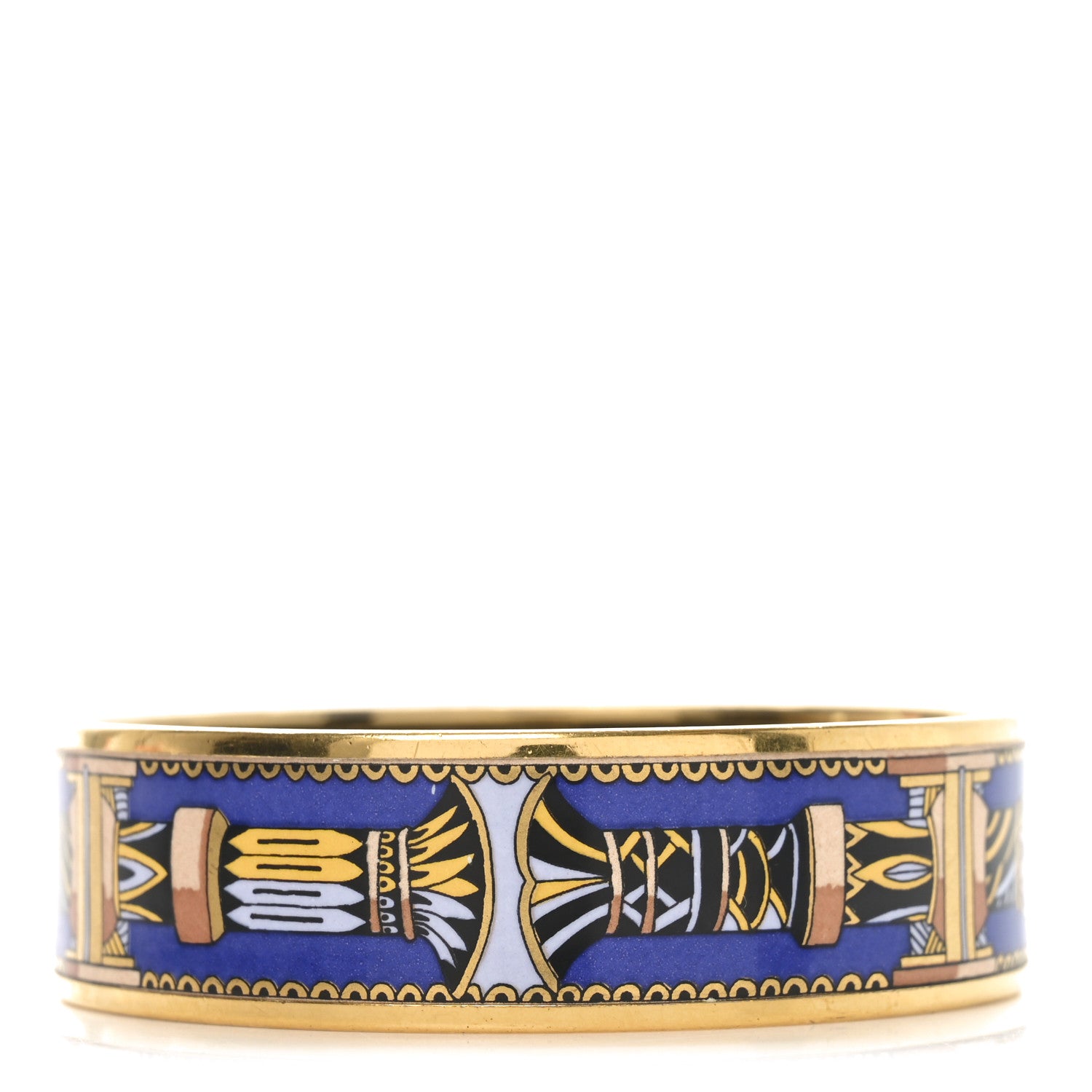 Hermes Enamel Printed Wide Bracelet 65 3 of 5