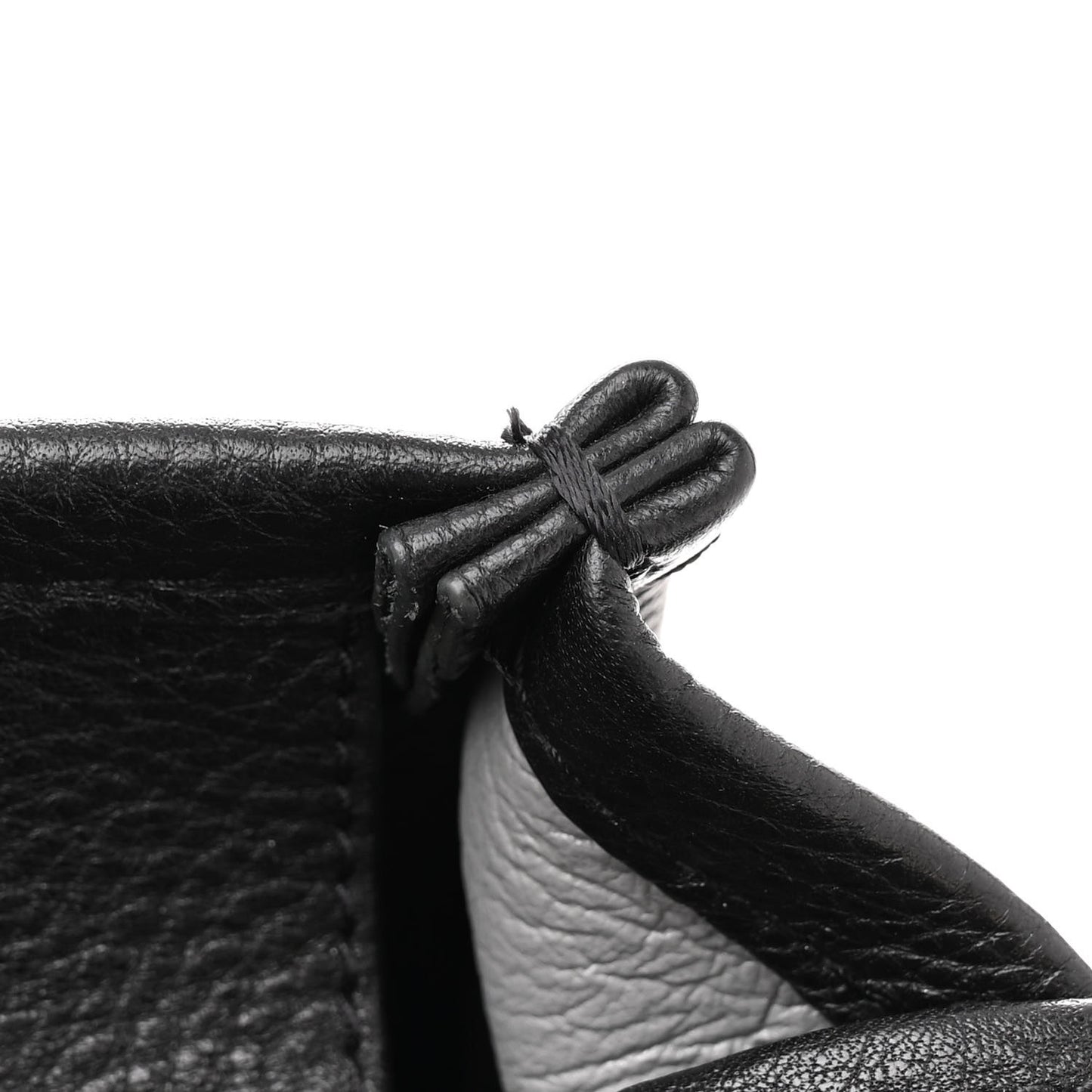 Grained Calfskin Small The Tote Bag Black