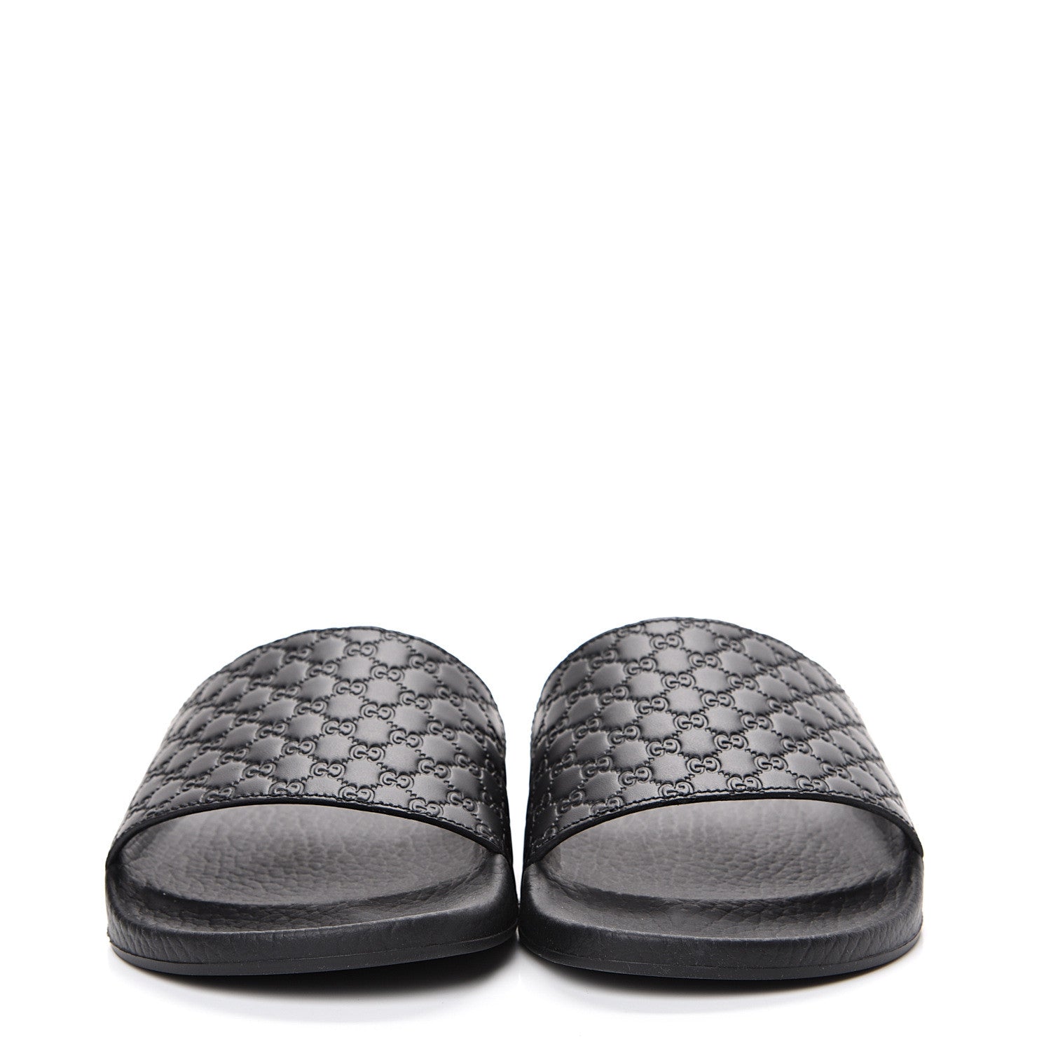 Gucci Microguccissima Slide Sandals 35 Black 2 of 8
