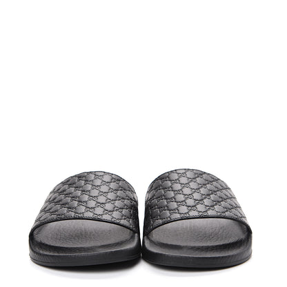 Gucci Microguccissima Slide Sandals 35 Black 2 of 8