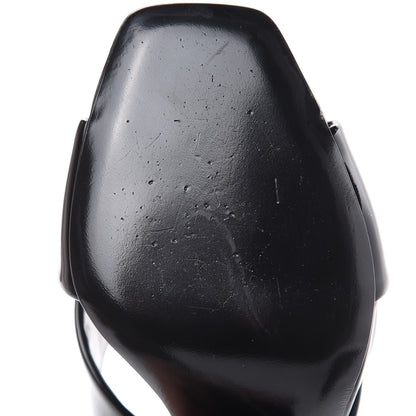 Saint Laurent Patent LouLou 95 Mule Sandals 36 Black 10 of 10