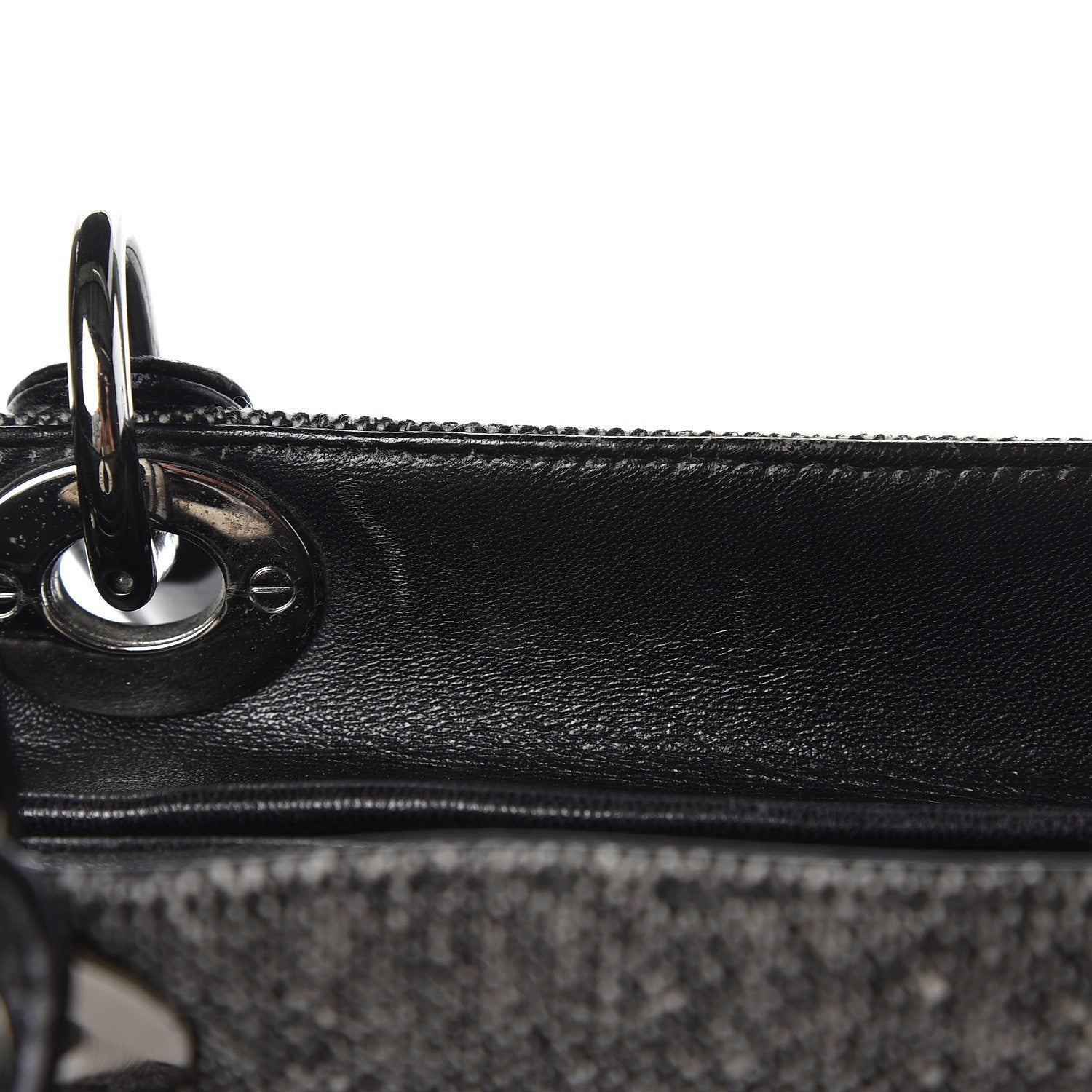 Christian Dior Tweed Medium Lady Dior Black 11 of 11