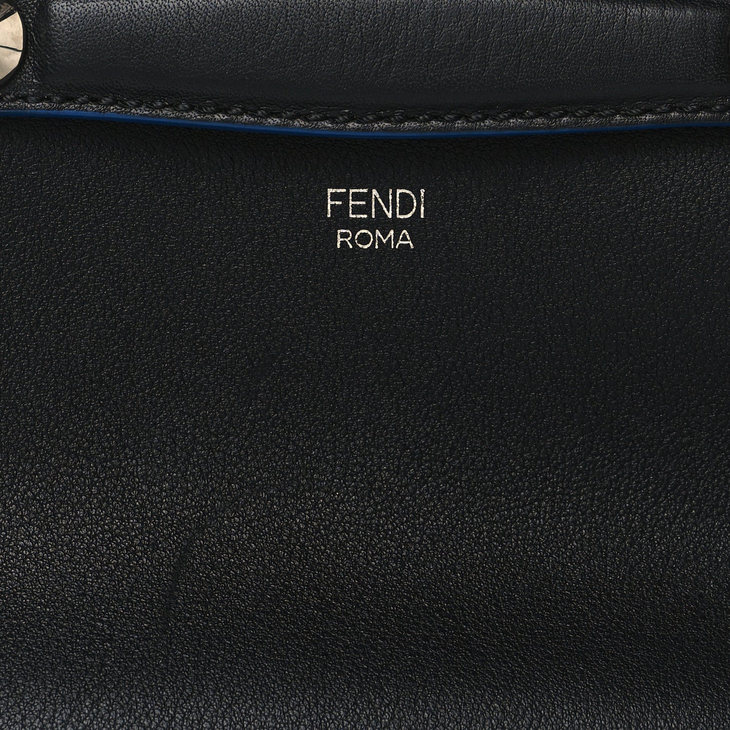 Fendi Vitello Dolce Crystal Croc Tail Mini By The Way Boston Bag Black Multicolor 8 of 10