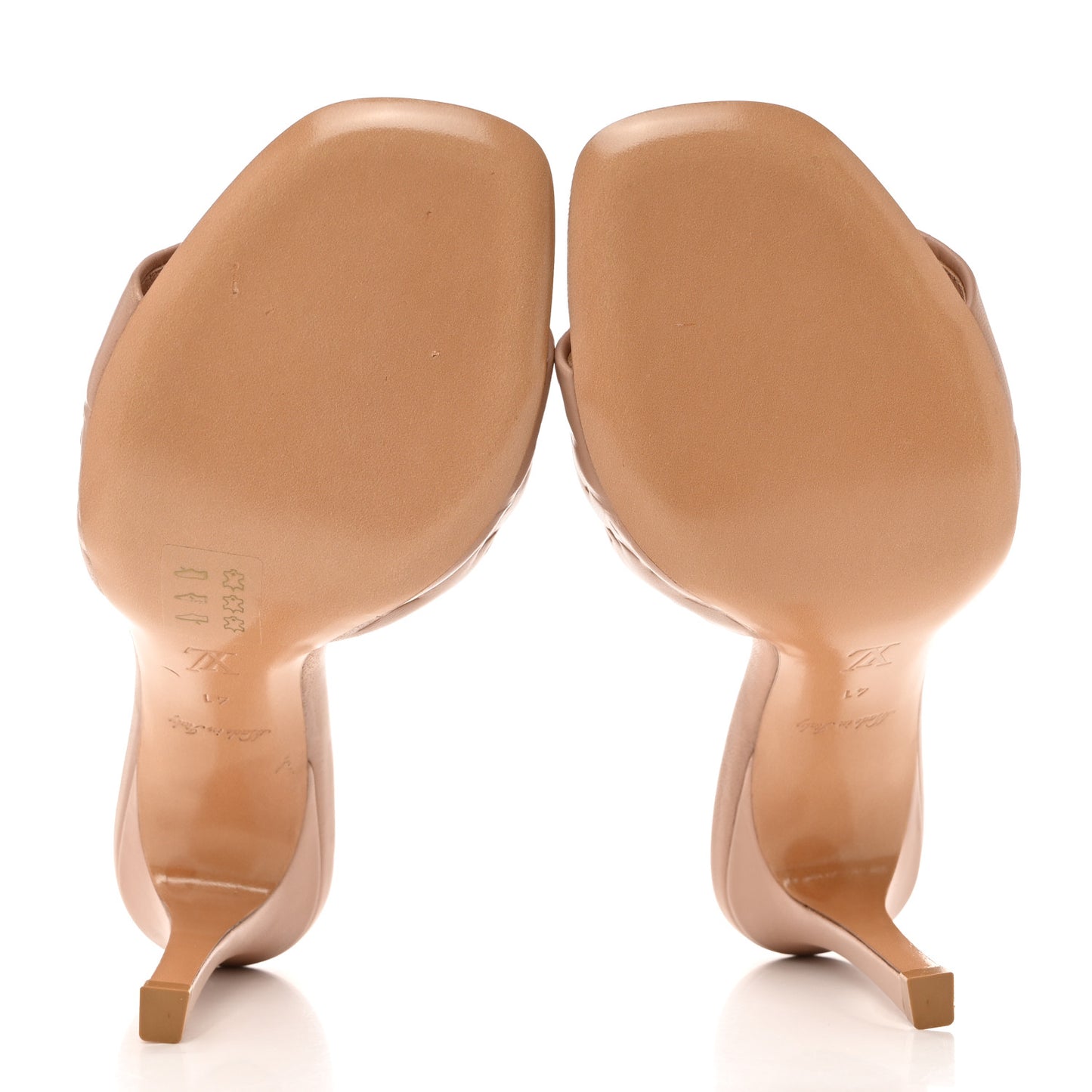 Lambskin Embossed Monogram Revival Mules 41 Beige