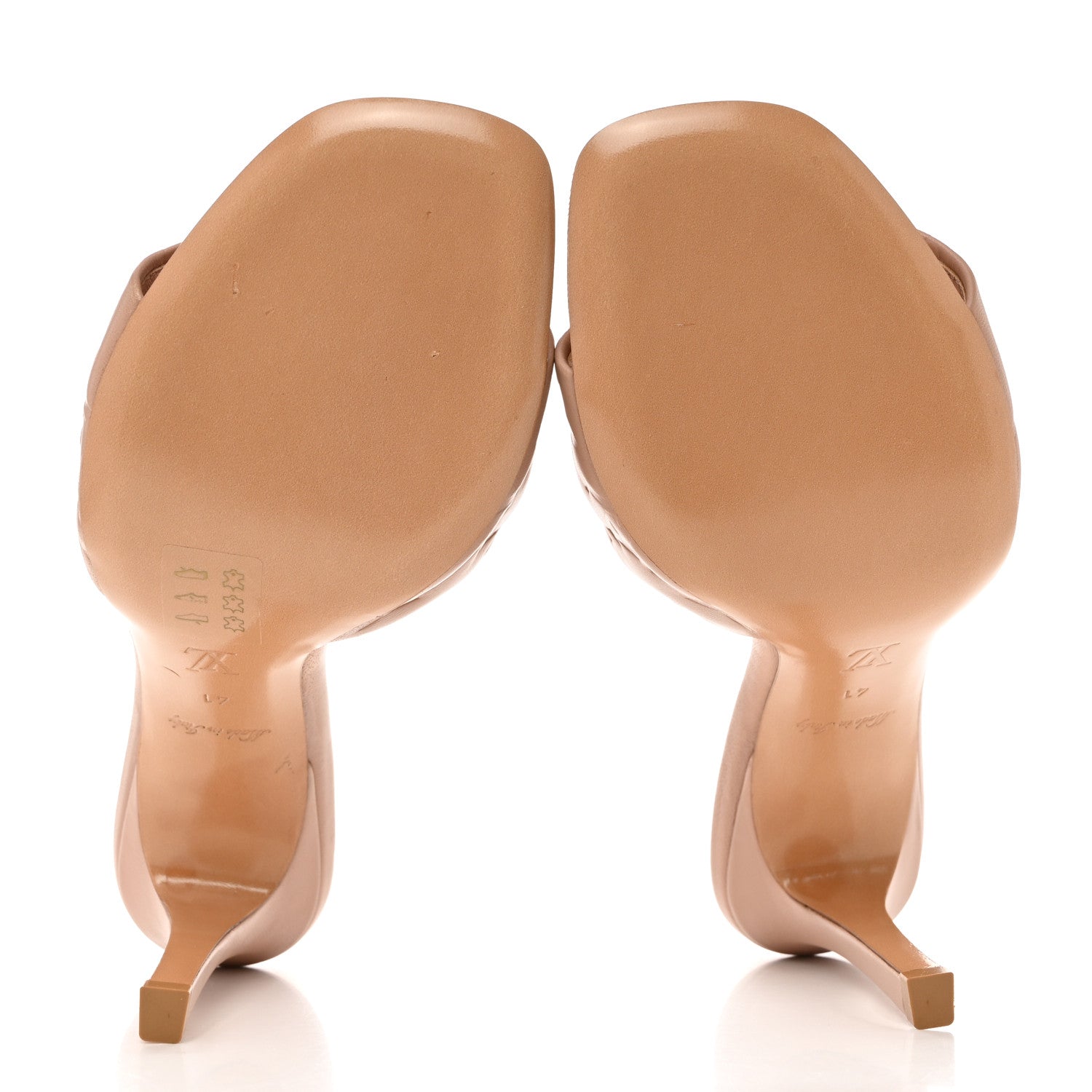 Louis Vuitton Lambskin Embossed Monogram Revival Mules 41 Beige 5 of 9