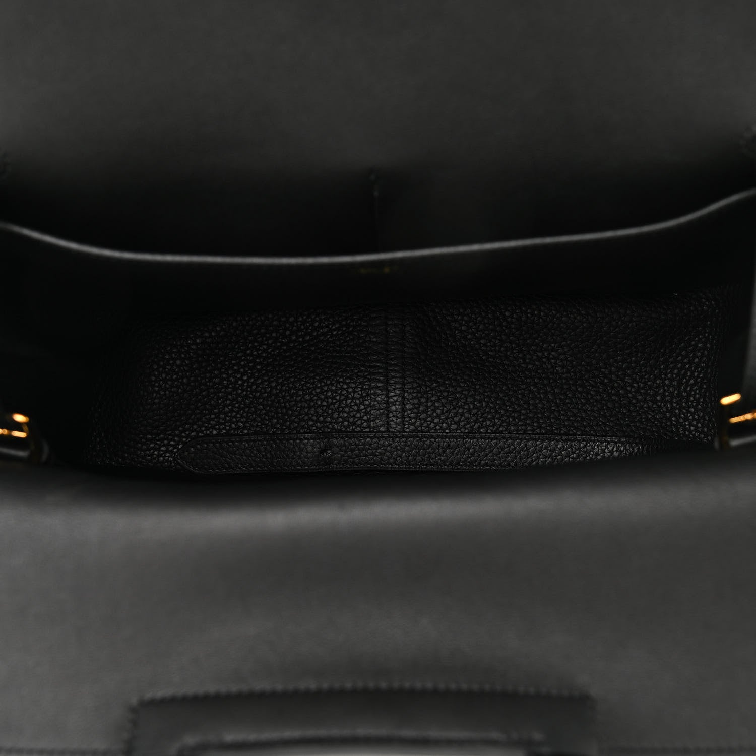 Hermes Taurillon Clemence Halzan 25 Black 6 of 10