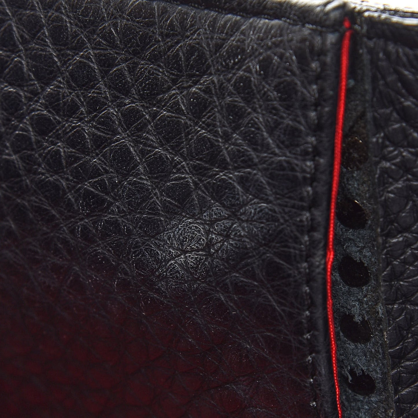 Calfskin Panettone Spiked Shopper Tote Black