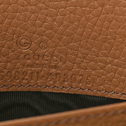 Gucci Pebbled Calfskin Soho Wallet On Chain Camelia 6 of 10