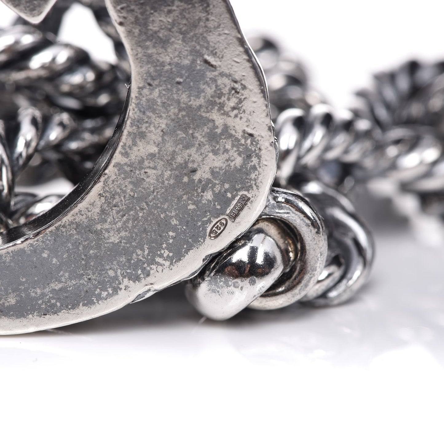 Sterling Silver G Horse Rope Bracelet