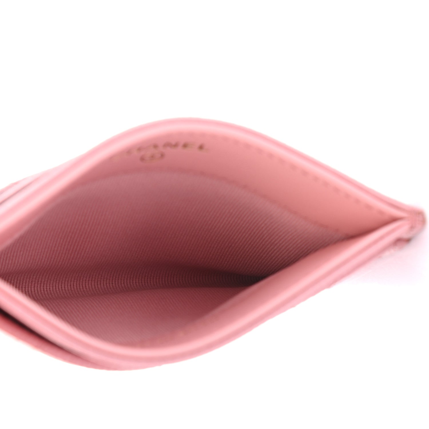 Chanel Caviar Quilted Card Holder Pink 5 of 8