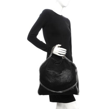 Stella McCartney Shaggy Deer Falabella Fold Over Tote Black 2 of 7
