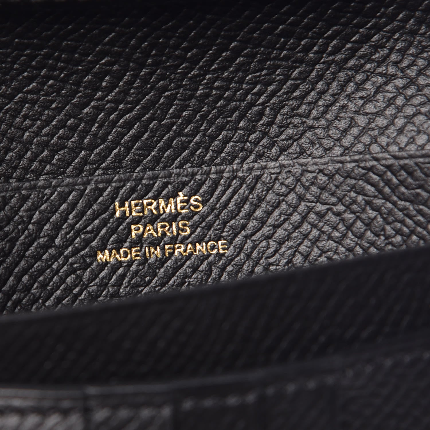 Hermes Epsom Bearn Compact Wallet Black 6 of 8