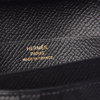 Hermes Epsom Bearn Compact Wallet Black 6 of 8