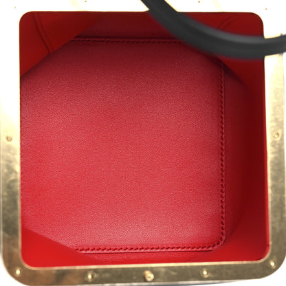 Celine Supple Calfskin Cube Frame Bag Black 5 of 12