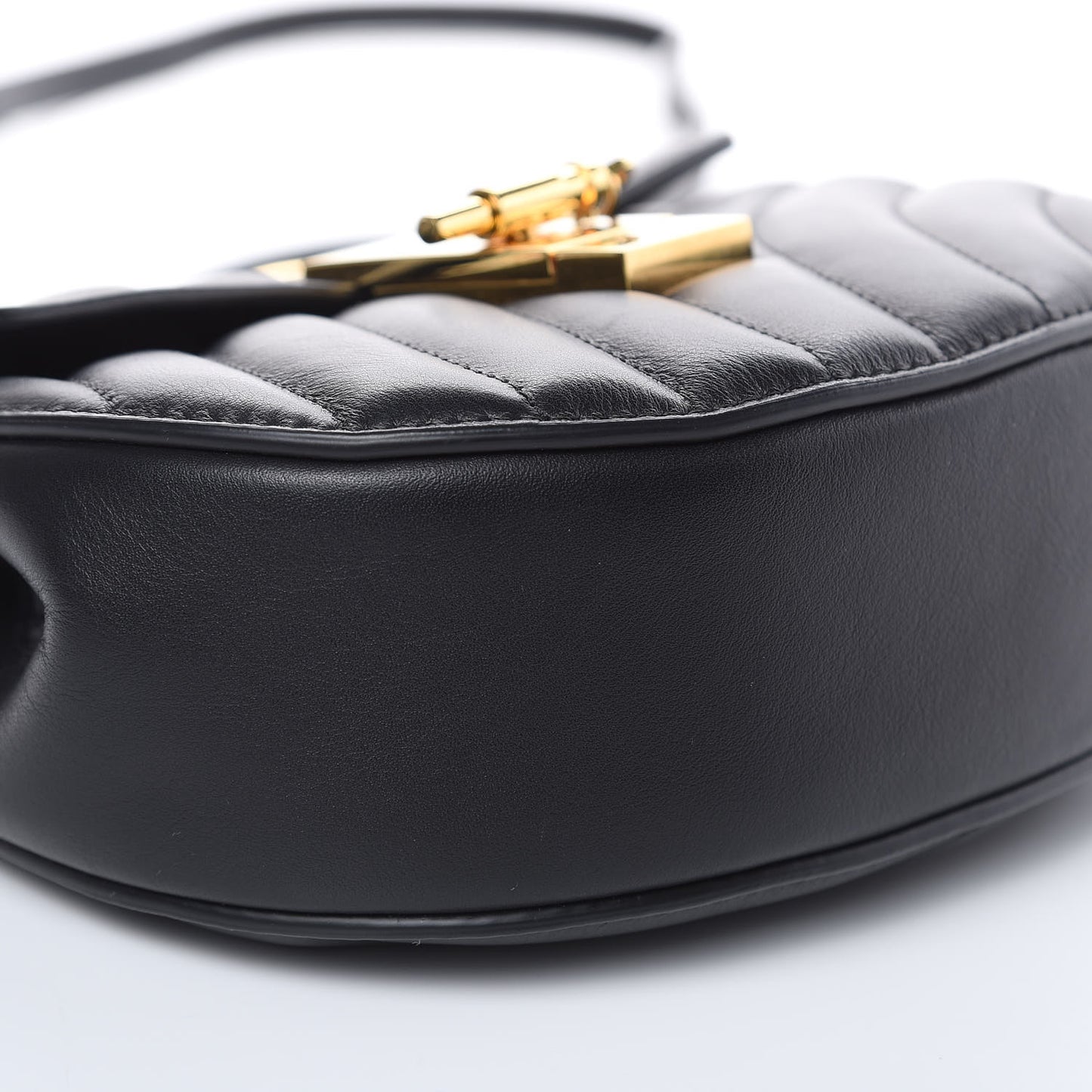 Calfskin Quilted Mini Drew Bijou Shoulder Bag Black