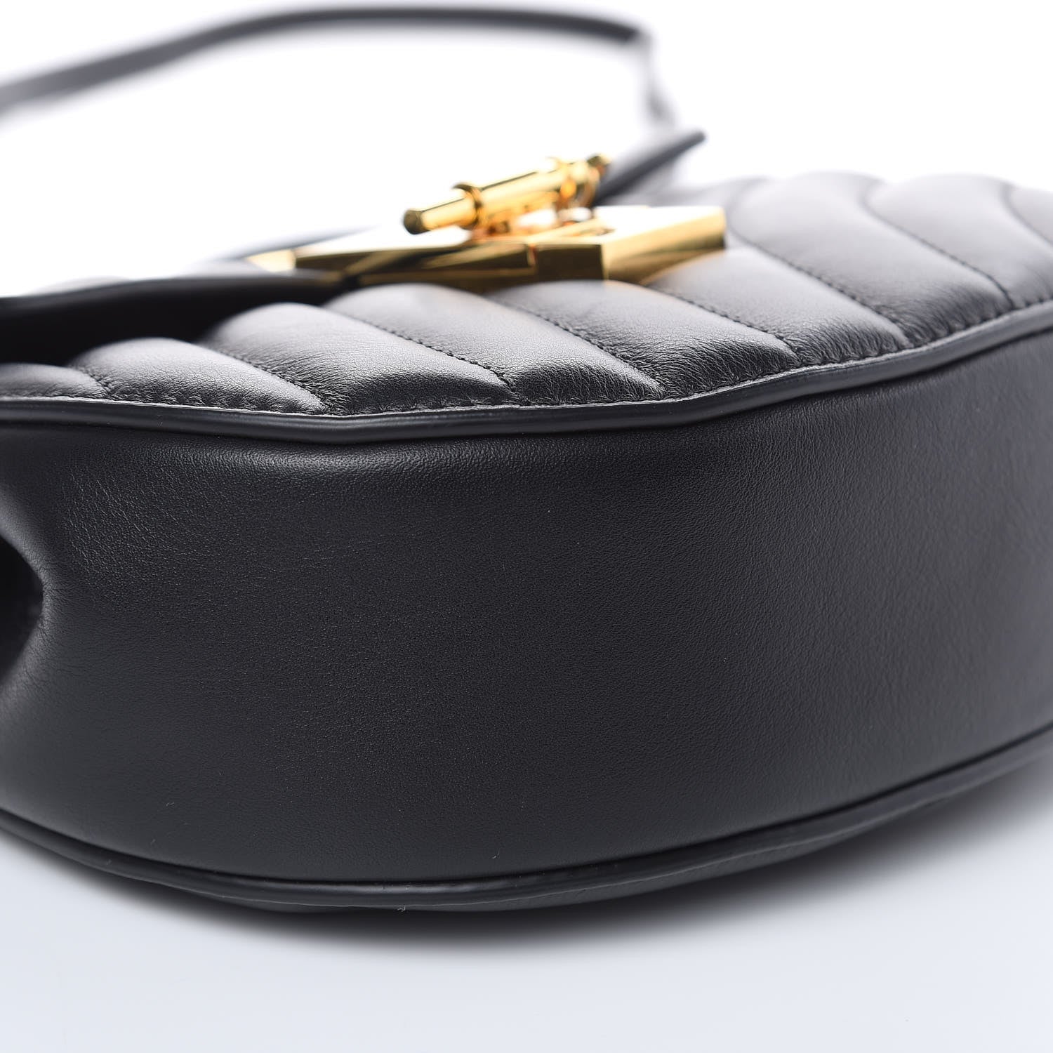 Chloe Calfskin Quilted Mini Drew Bijou Shoulder Bag Black 8 of 9