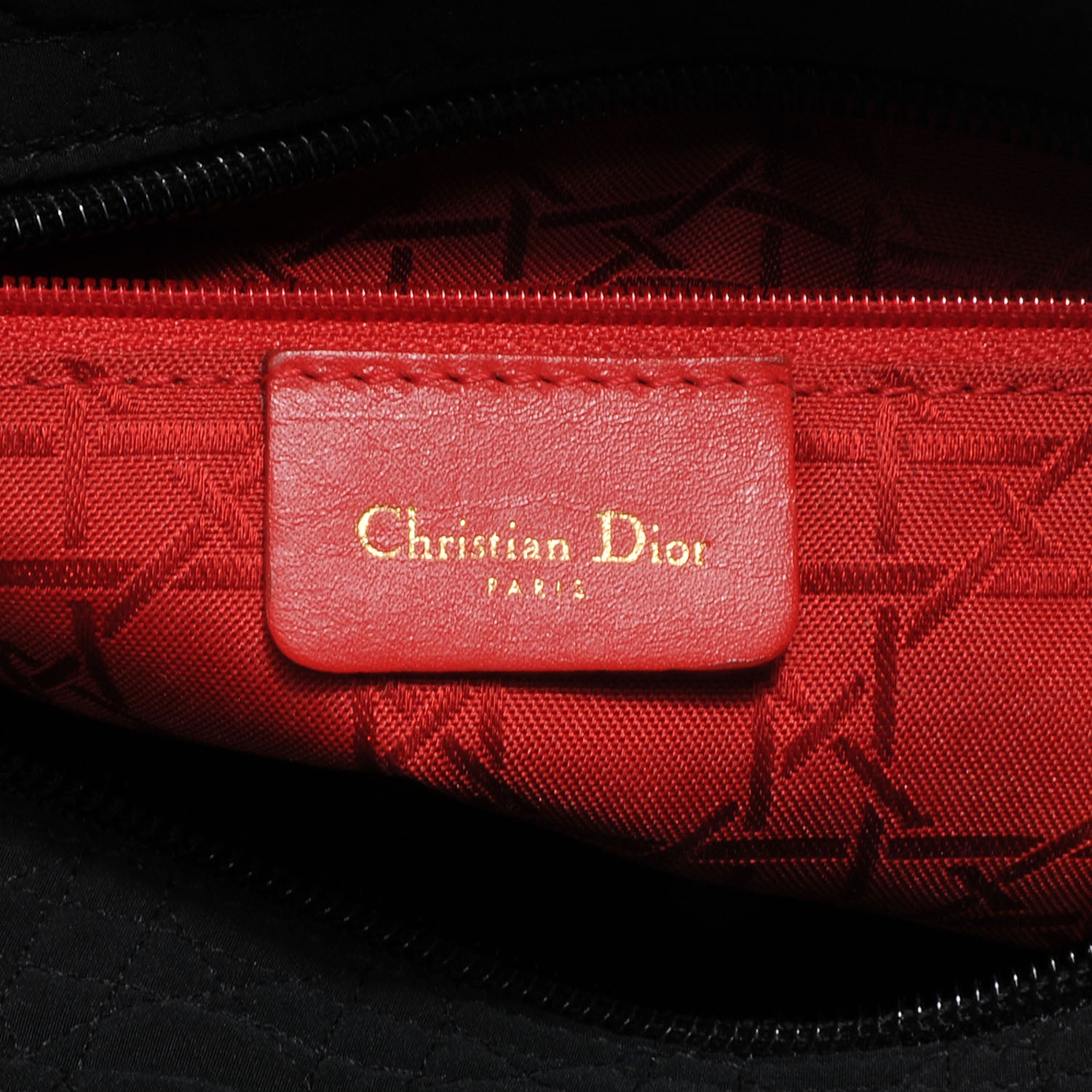 Christian Dior Nylon Cannage Large Lady Dior Black 6 of 9