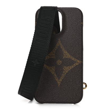 Louis Vuitton Monogram Bumper On Strap iPhone 13 Pro Black 1 of 7