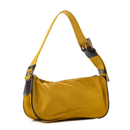 Prada Tessuto Nylon Pocket Shoulder Bag Senape Moro 3 of 17