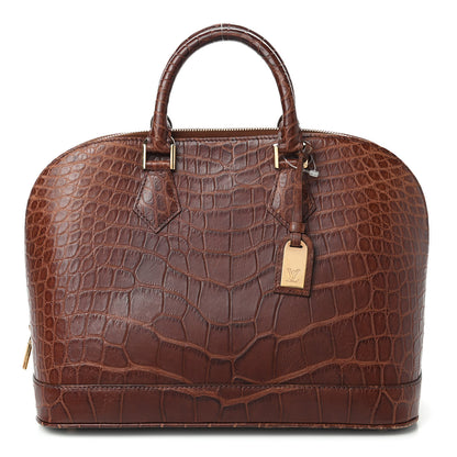 Louis Vuitton Matte Alligator Alma PM Havane 1 of 8