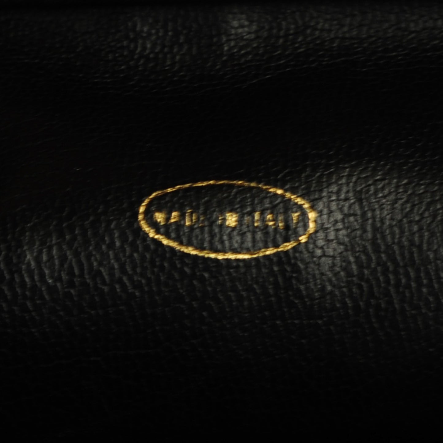 Lambskin Diamond Stitched CC Drawstring Shoulder Bag Black