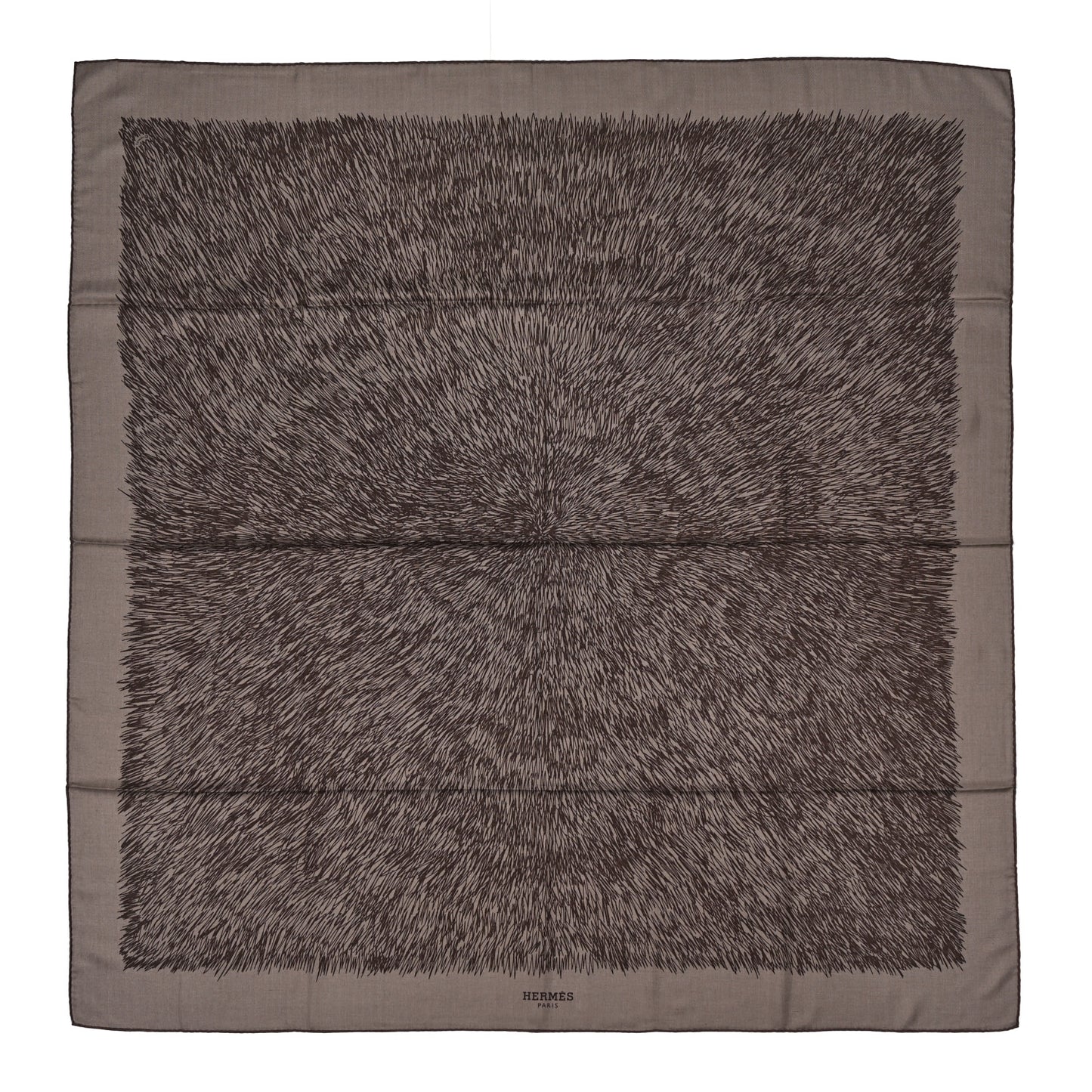 Cashmere Silk Touchez-Moi Shawl 140 Black Beige
