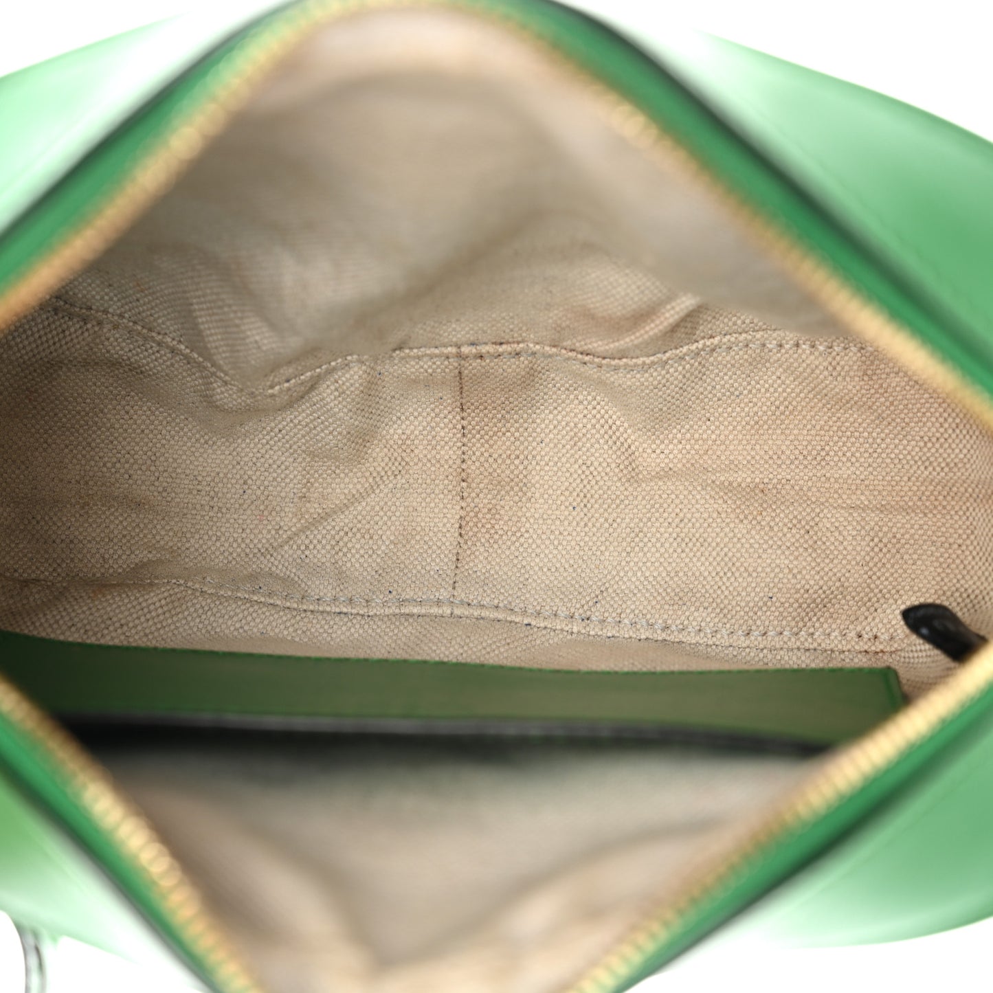 Calfskin GG Matelasse Shoulder Bag Spring Green Natural