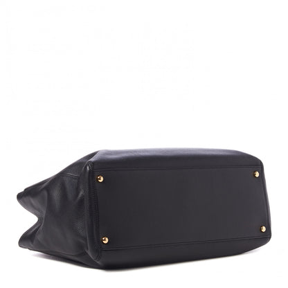 Chanel Calfskin Cerf Executive Shopper Tote Black 3 of 10