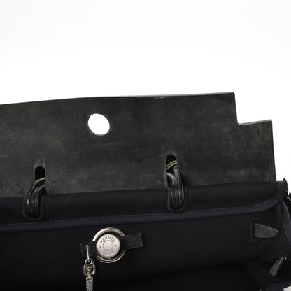 Hermes Toile Vache Calfskin Herbag 40 GM Black 9 of 15