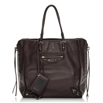 Balenciaga Veau Papier A5 Zip Around Tote Aubergine 1 of 8