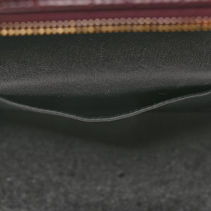 Saint Laurent Lambskin Quilted Mini Gaby Vanity Case Rouge Cabernet 12 of 12