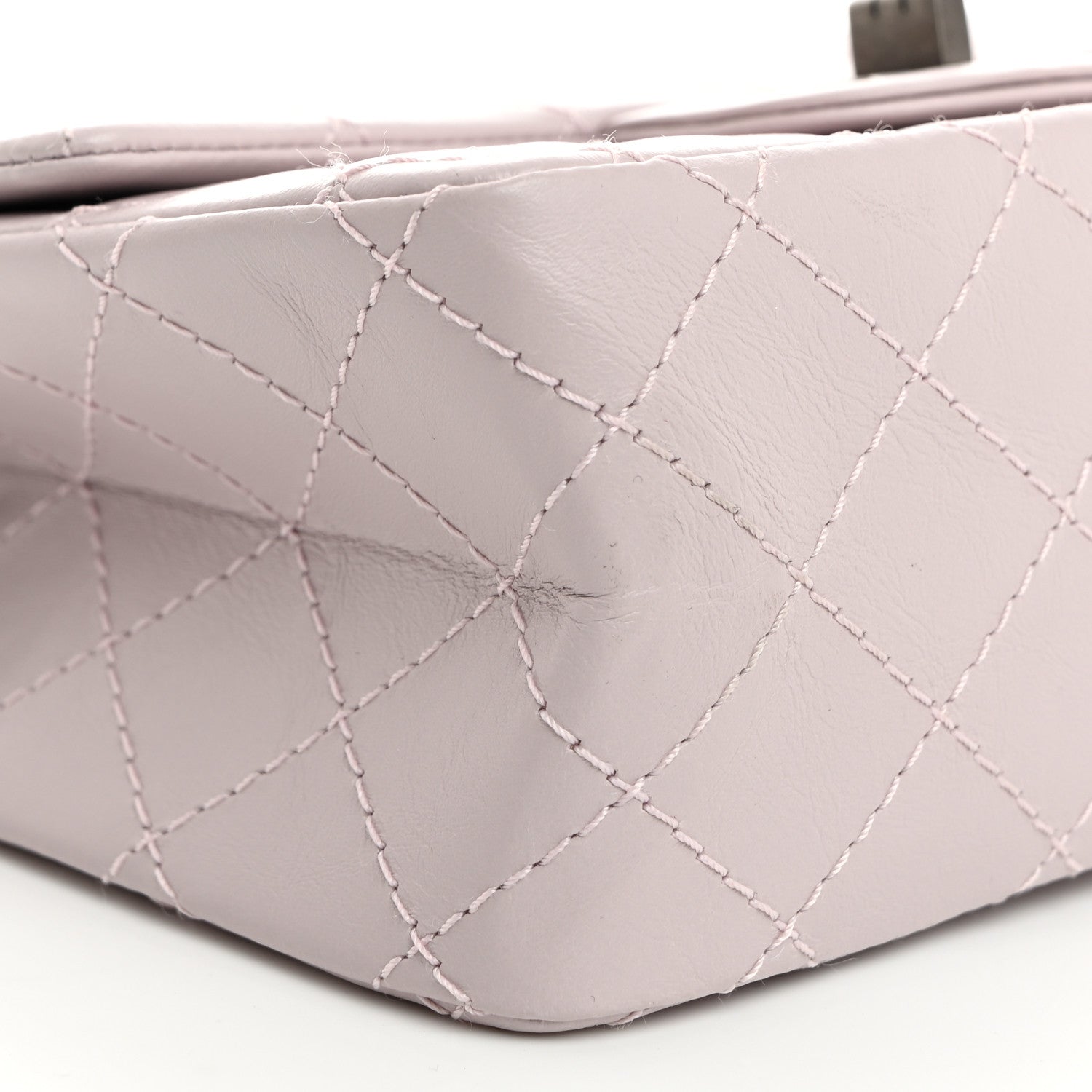 Chanel Aged Calfskin Quilted 2.55 Reissue Mini Flap Lilac 9 of 10
