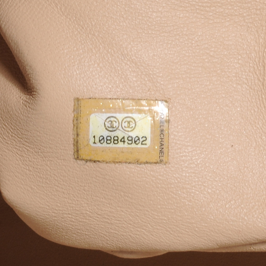 Chanel Metallic Deerskin Luxe Ligne Bowler Bronze 7 of 7