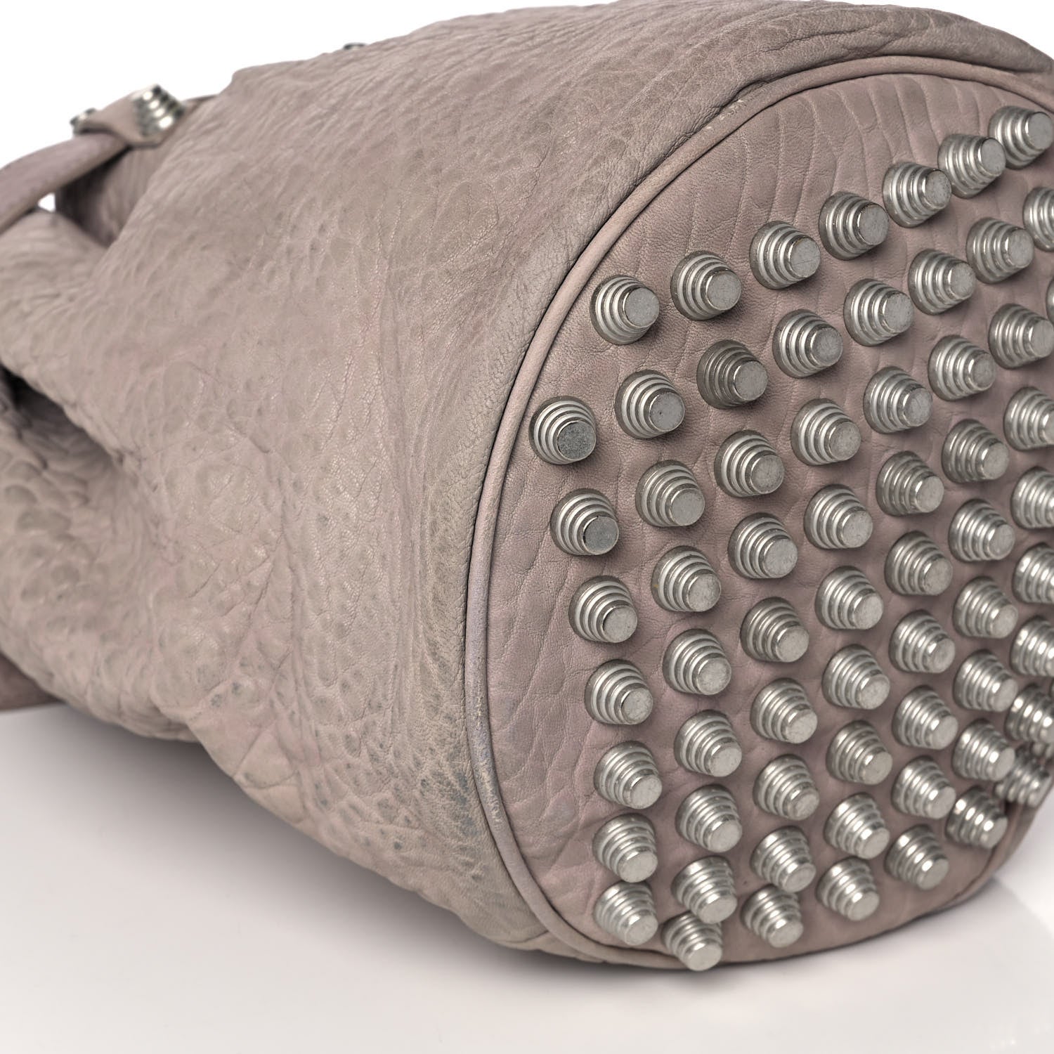 Alexander Wang Pebbled Lambskin Diego Bucket Bag Taupe 7 of 8