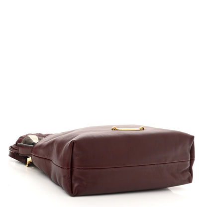 Burberry Calfskin House Check Little Crush Deep Claret 4 of 9