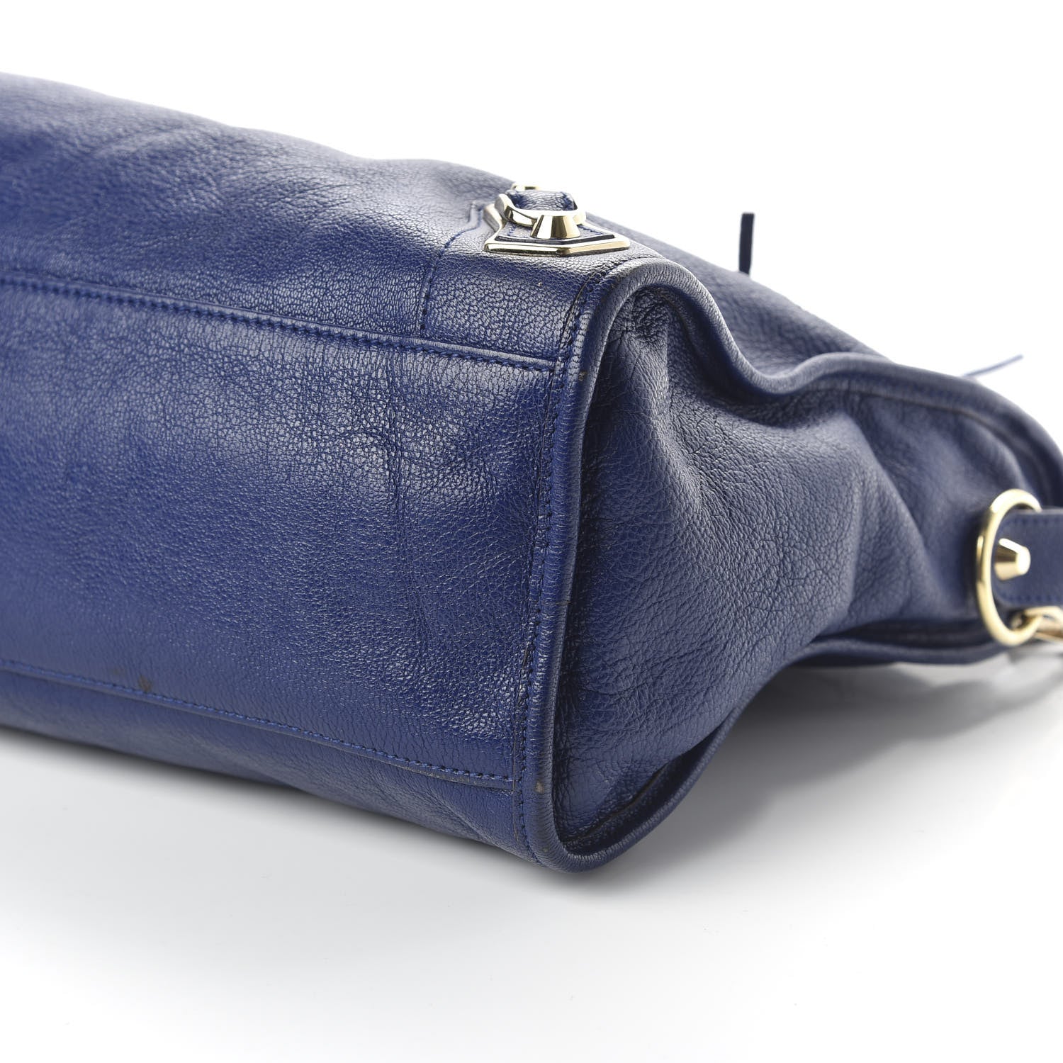 Balenciaga Chevre Hamilton Gold Metallic Edge Hardware City Bleu Roi 6 of 9