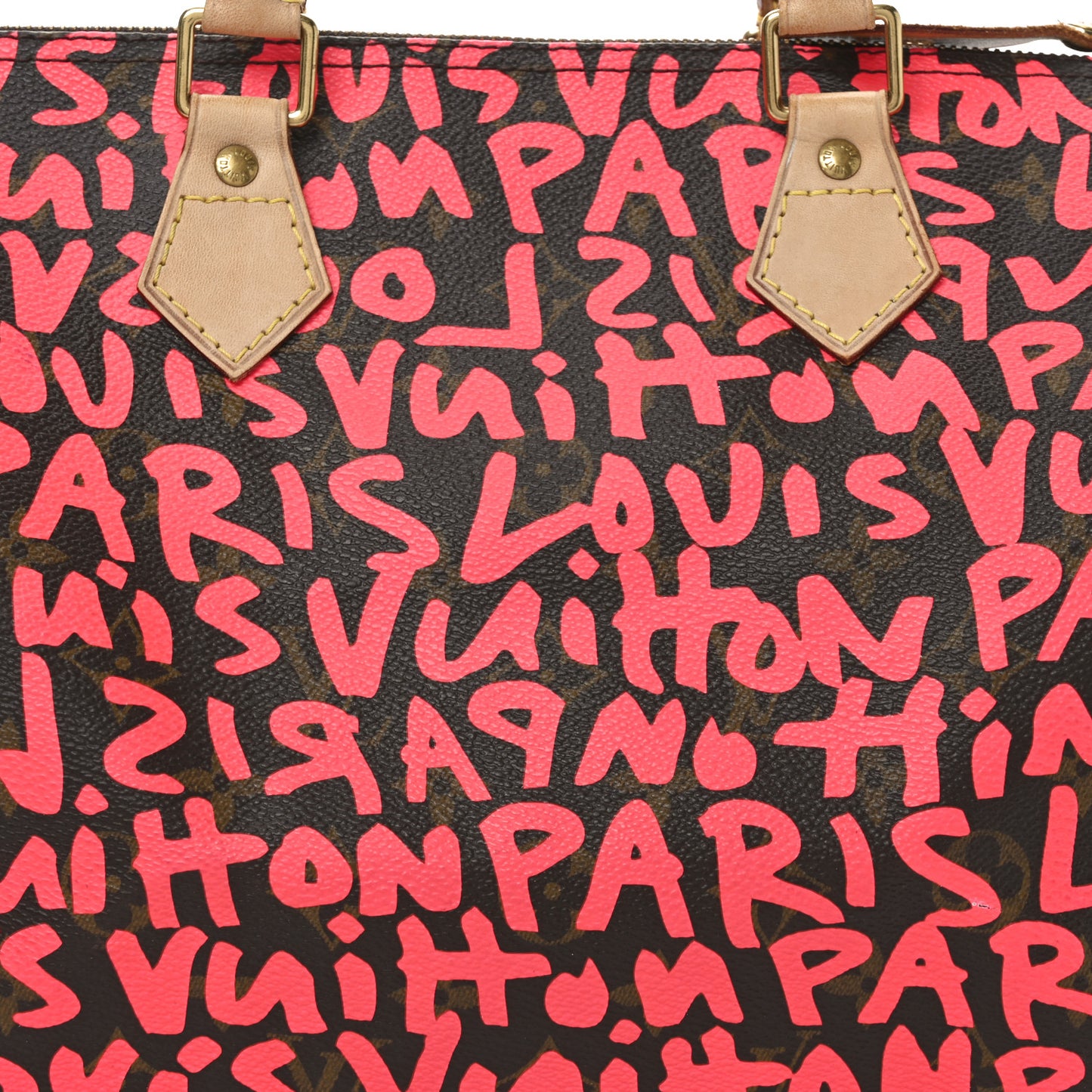 Monogram Graffiti Speedy 30 Fuchsia