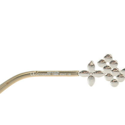 Louis Vuitton Swarovski Crystal Fleur Cat Eyes Sunglasses 75BR6 4 of 5