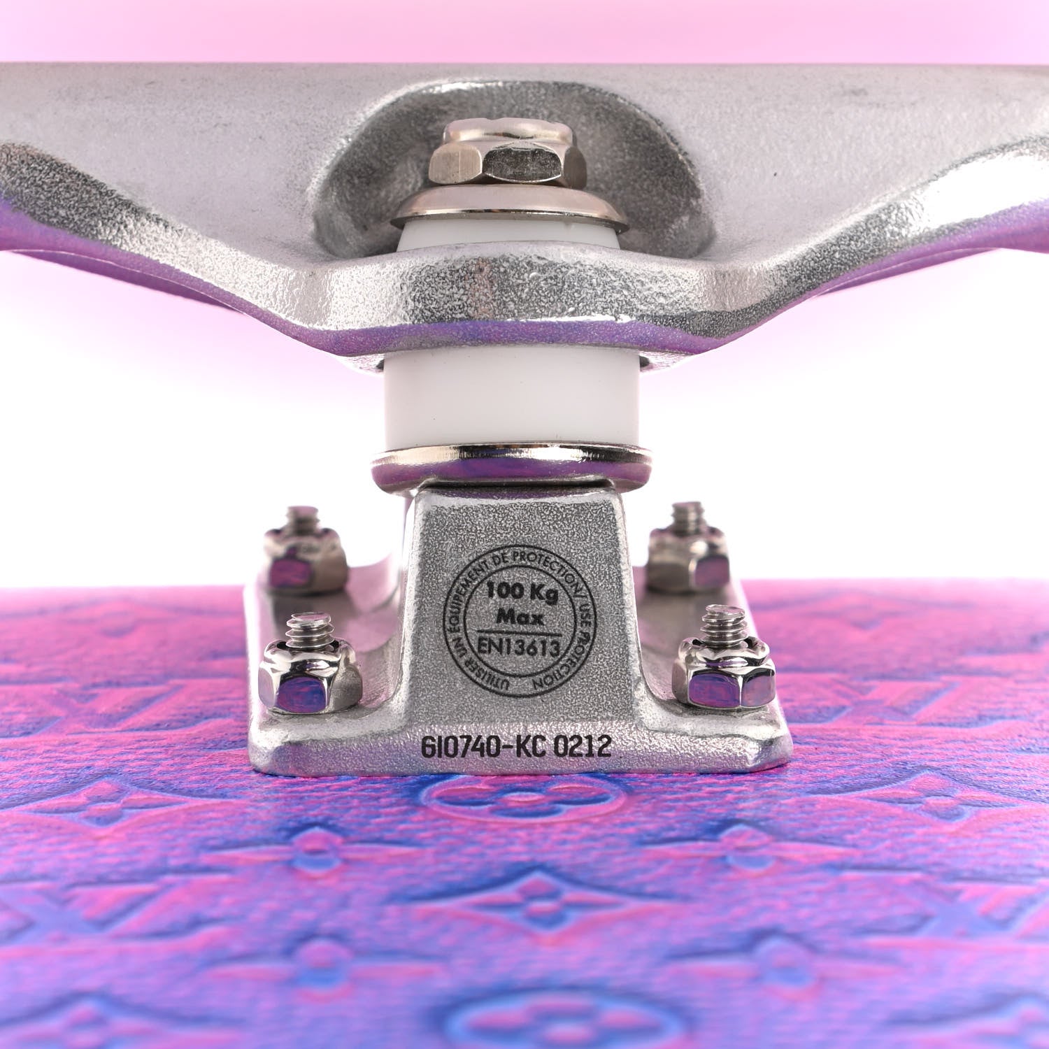 Louis Vuitton Monogram Illusion Wood Skateboard Multicolor 5 of 8