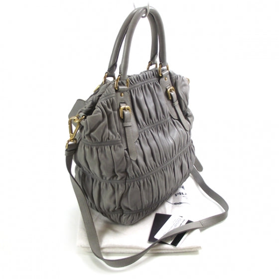 Nappa Gaufre Shopping Tote Nuvola