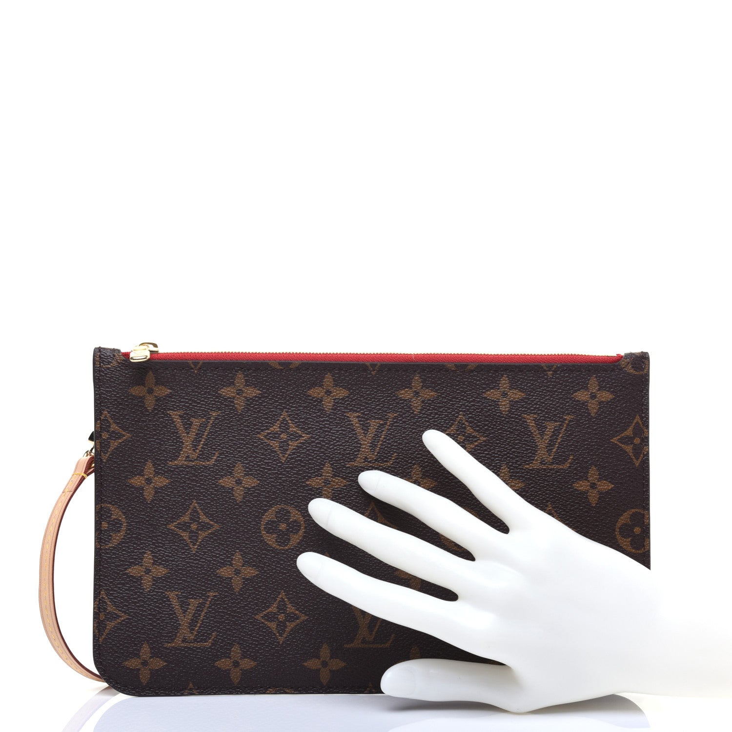 Louis Vuitton Monogram Neverfull MM GM Pochette Cherry 2 of 15