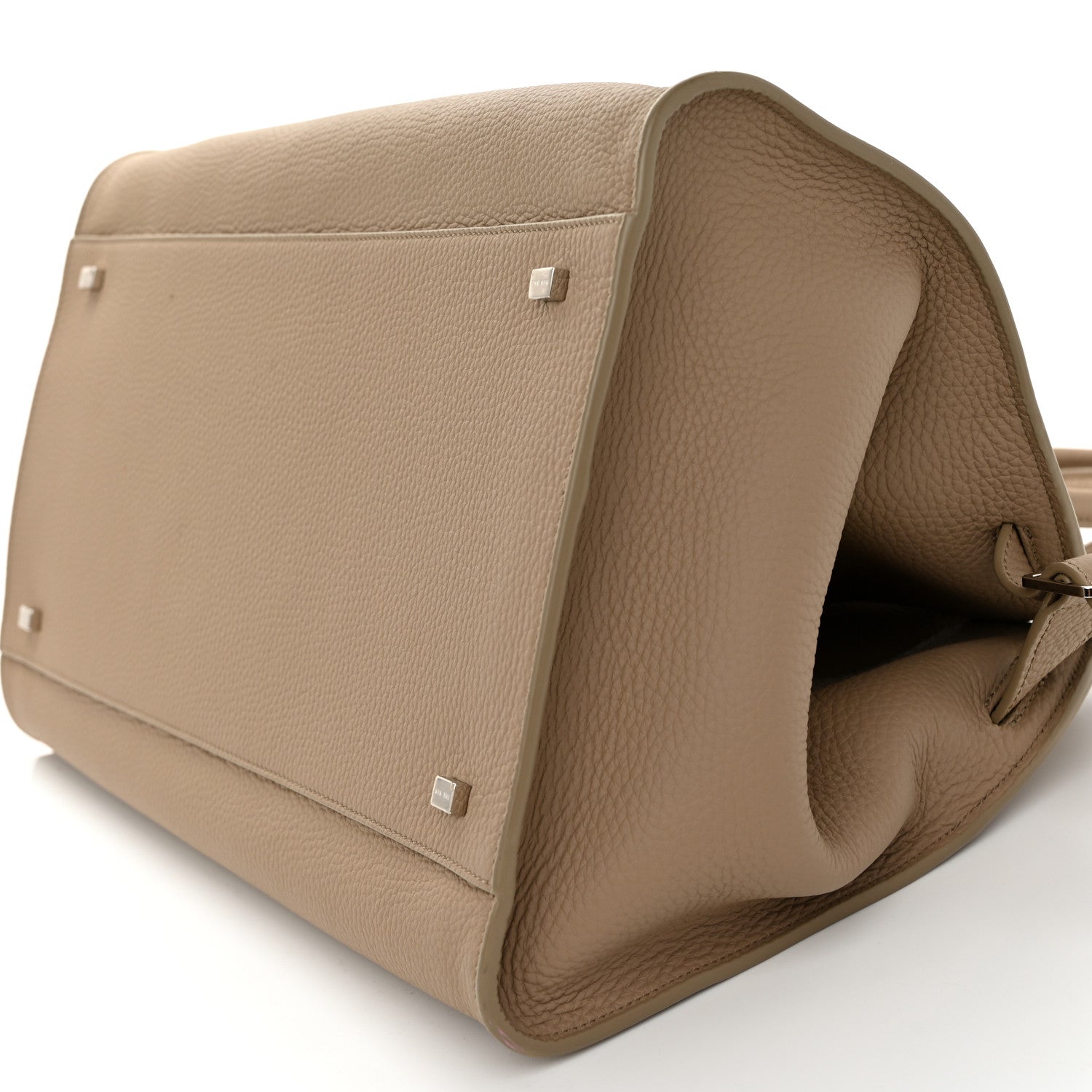 The Row Matte Grained Calfskin Soft Margaux 15 Dark Taupe 9 of 9