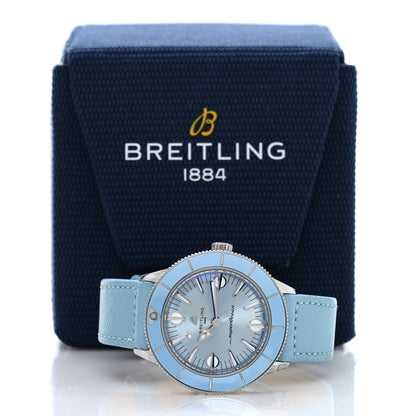 Breitling Stainless Steel Calfskin 38mm Superocean Heritage 57 Pastel Paradise Automatic Watch Blue A10340161C1X1 5 of 5