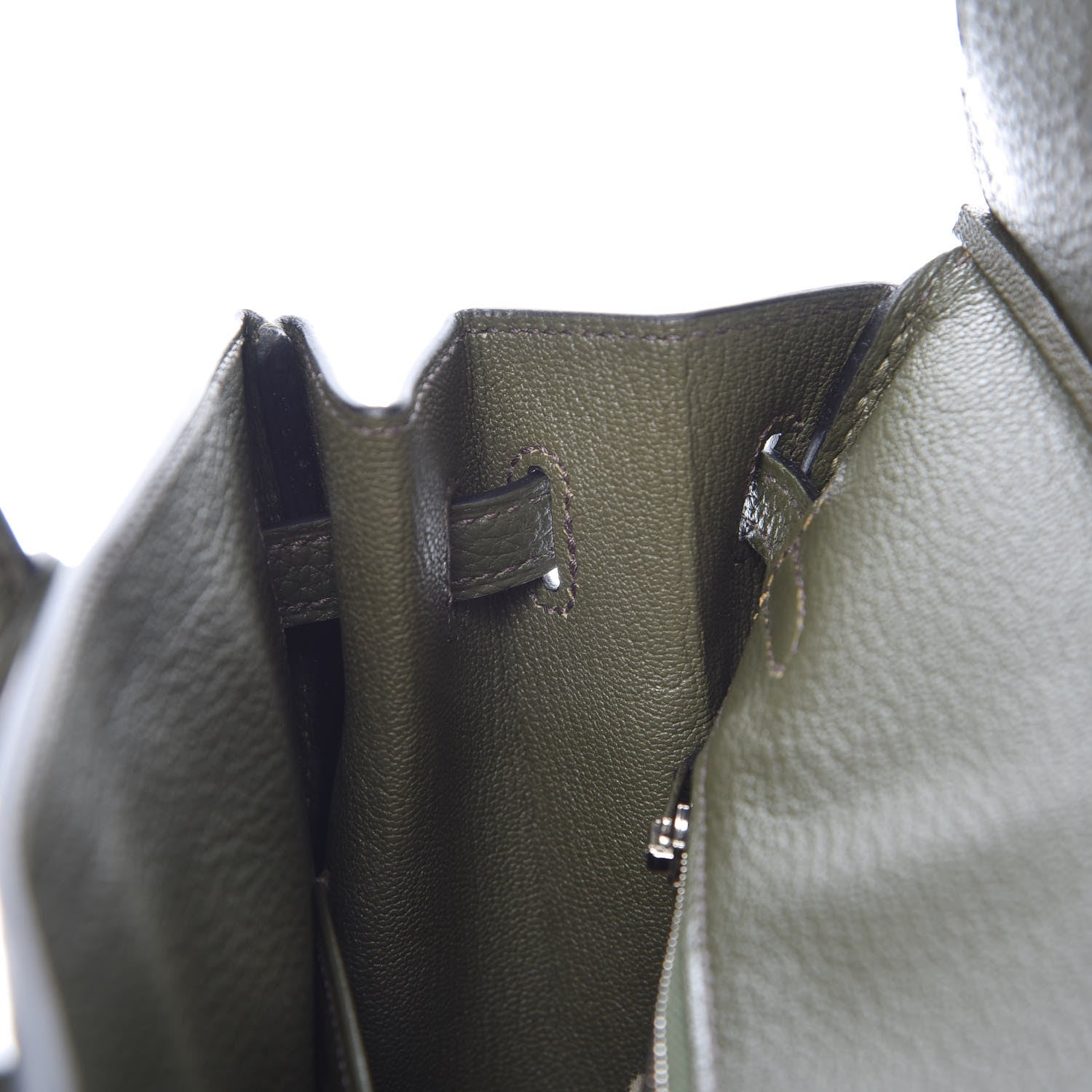 Hermes Togo Birkin 25 Vert Olive 15 of 38