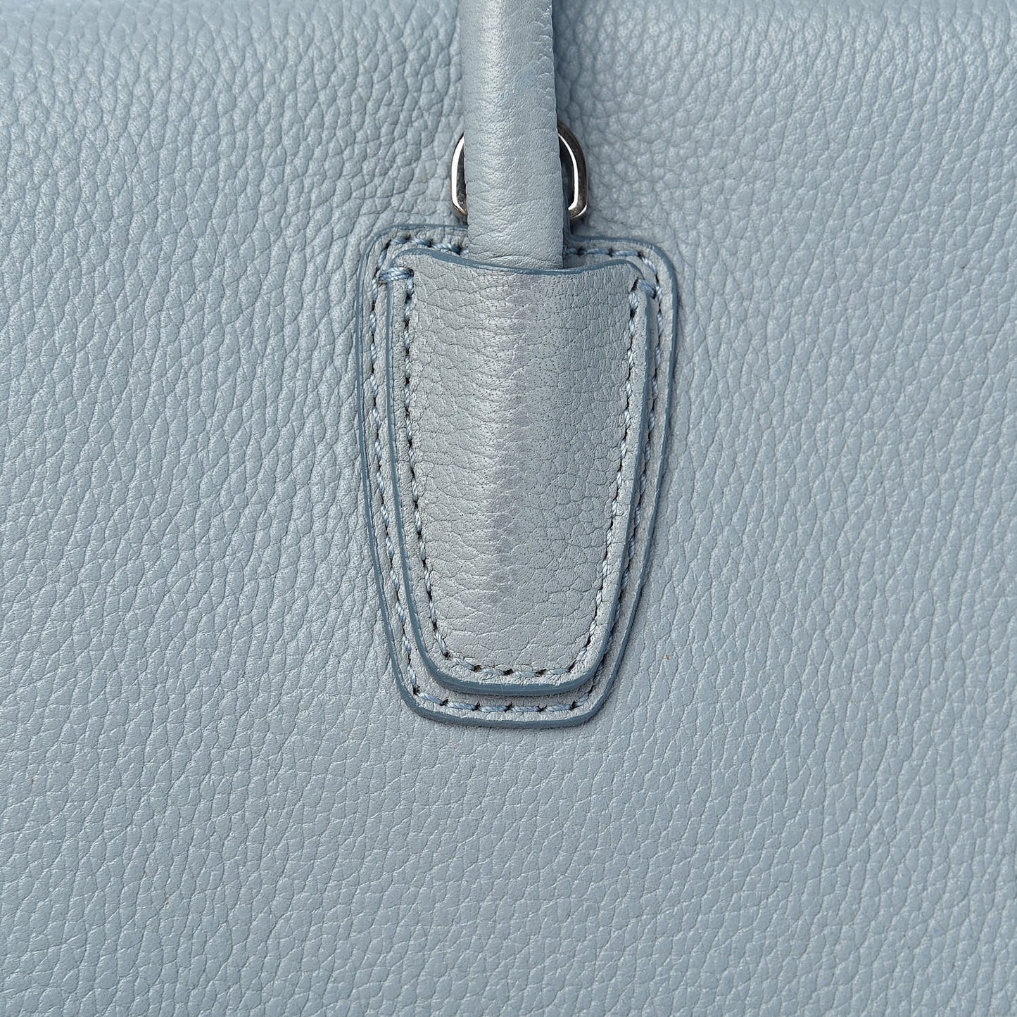 Grained Calfskin Medium Milla Tote Sky Blue
