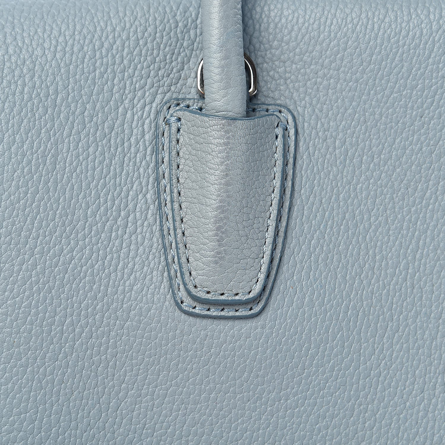 MCM Grained Calfskin Medium Milla Tote Sky Blue 7 of 15