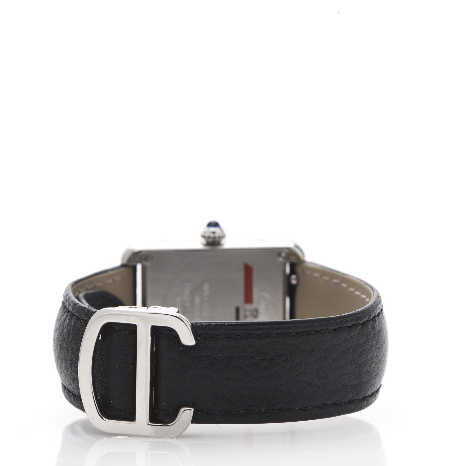 Cartier Stainless Steel Calfskin 24mm Tank Solo Quartz Watch 4 of 9